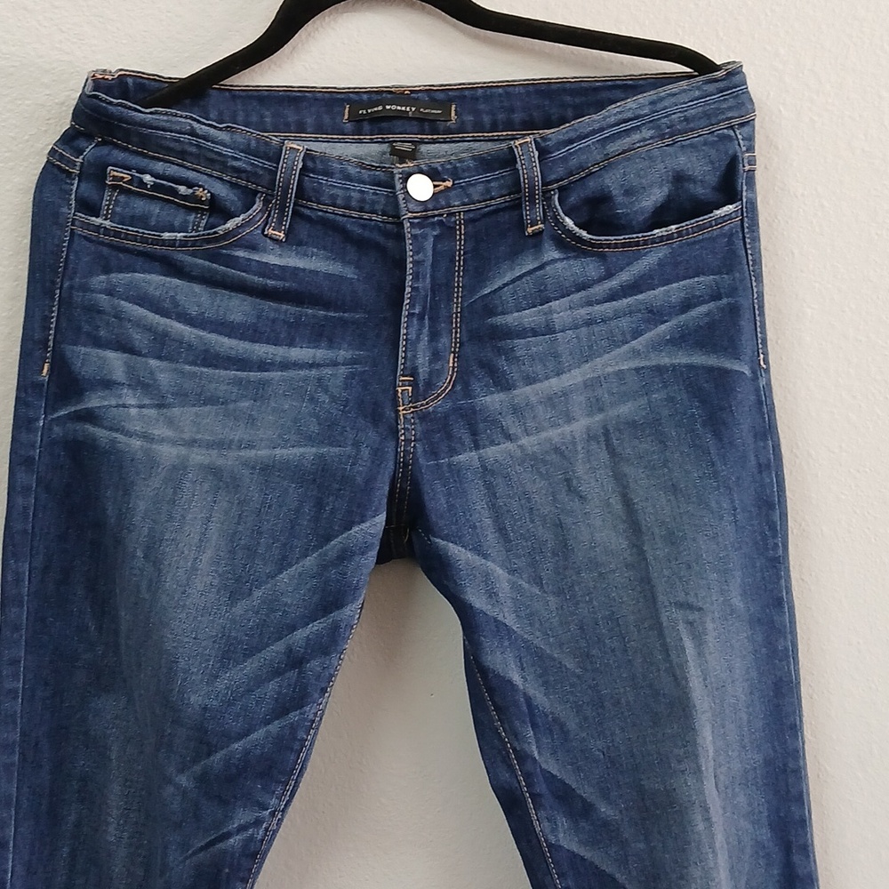 Flying Monkey Platinum Blue Denim Jeans Size 28 - Picture 2 of 8